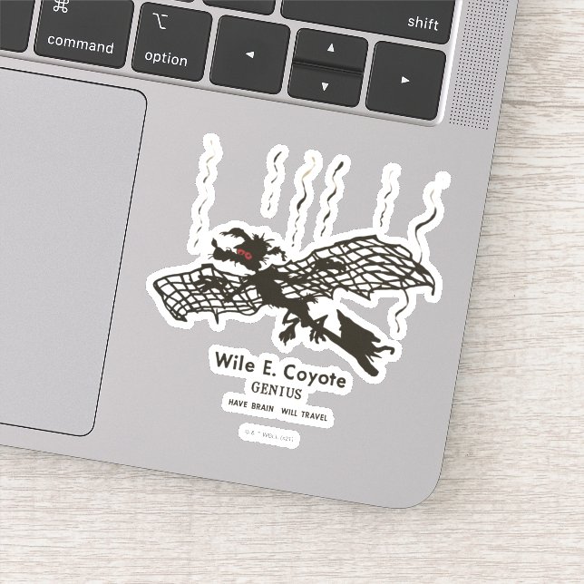 Sticker WILE E. COYOTE™ | Génie - Avoir le cerveau va voya (Détail)