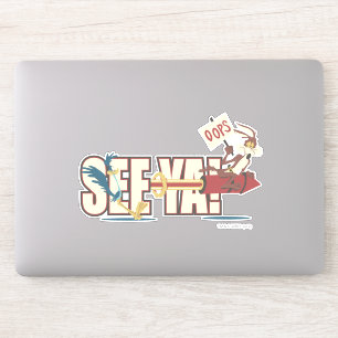 Sticker WILE E. COYOTE™ Rocketing Past ROAD RUNNER™