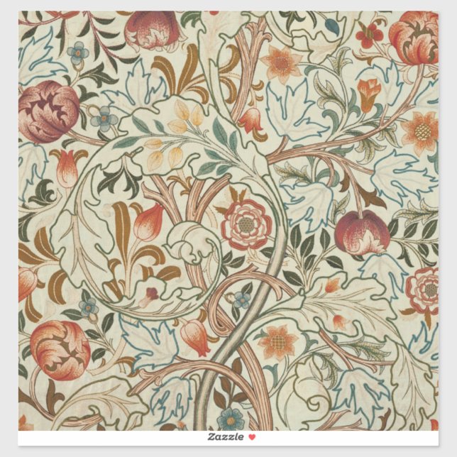 Sticker William Morris Acanthus Broderie Motif Floral (Feuille)