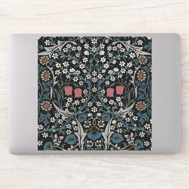 Sticker William Morris Blackthorn Floral Art Nouveau (Ordinateur)