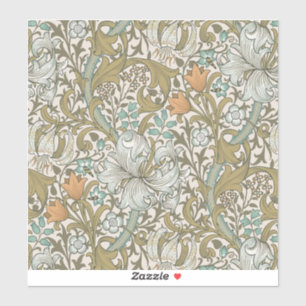 Sticker William Morris Golden Lily Blue Gold Classic