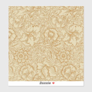 Sticker William Morris Papier peint floral Poppy