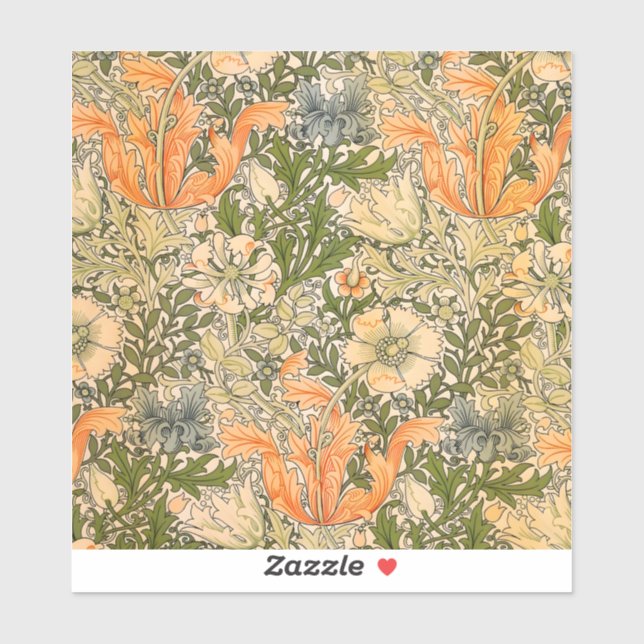 Sticker William Morris Spring Compton Flower Festival (Feuille)