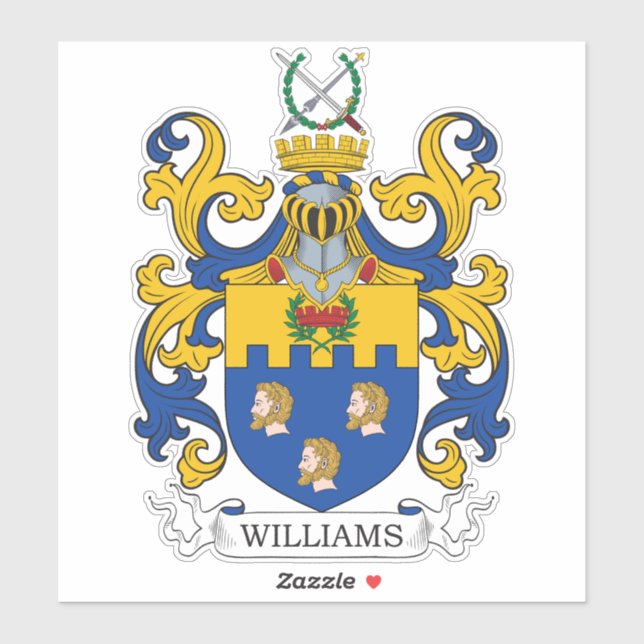 Sticker Williams Family Crest (Feuille)