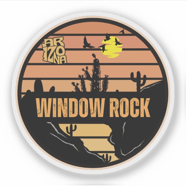 Sticker Window Rock, Arizona (Devant)