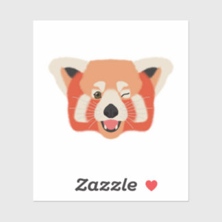 Sticker Winky Red Panda