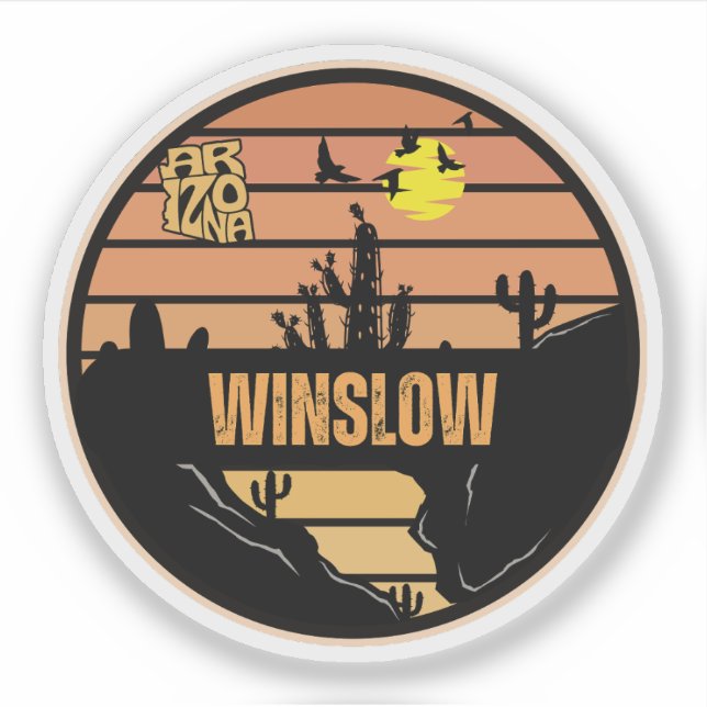 Sticker Winslow, Arizona (Devant)