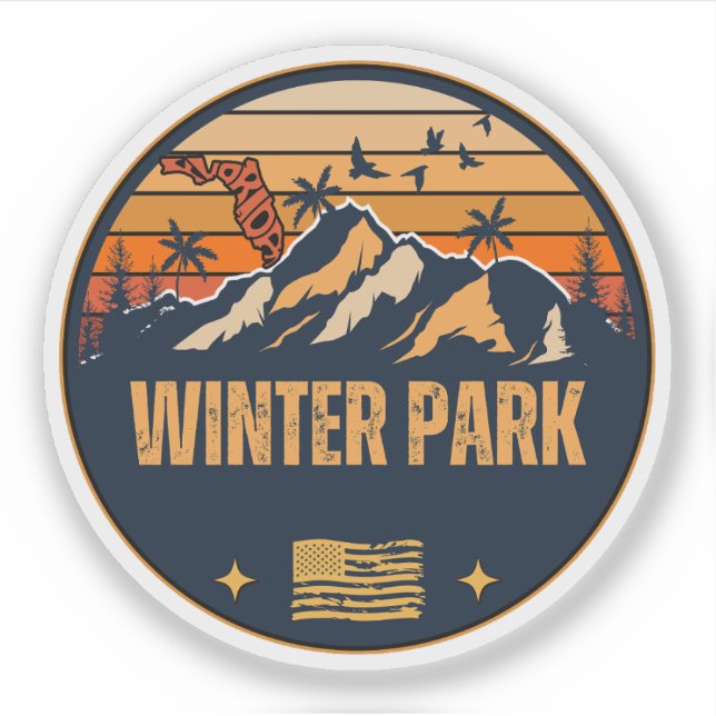 Sticker Winter Park, Floride  (Devant)
