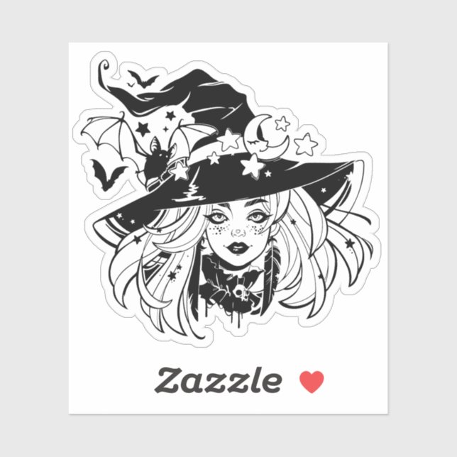 Sticker - "Witch" (Feuille)