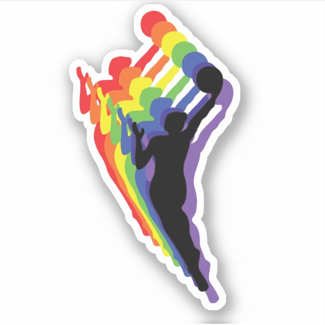 STICKER WNBA-PRIDE -TONS DU LOGO LGBTQ (Devant)