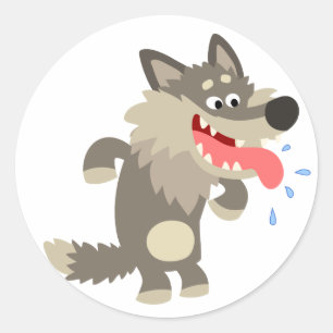 Sticker Wolf Cartographié très célèbre