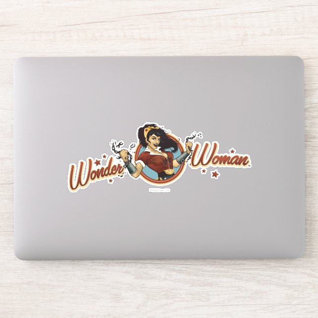 Sticker Wonder Woman Bombshell Name Graphic (Ordinateur)