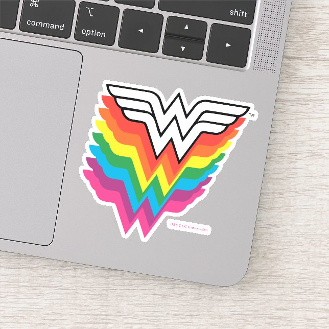 Sticker Wonder Woman Diaporama Arc-en-ciel (Détail)