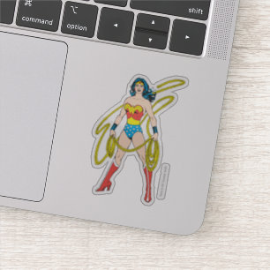 Sticker Wonder Woman tient Lasso