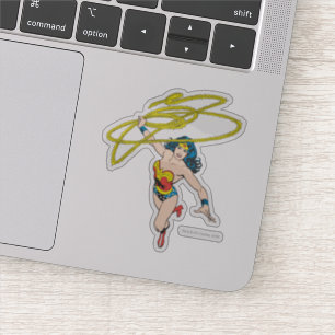 Sticker Wonder Woman tient Lasso