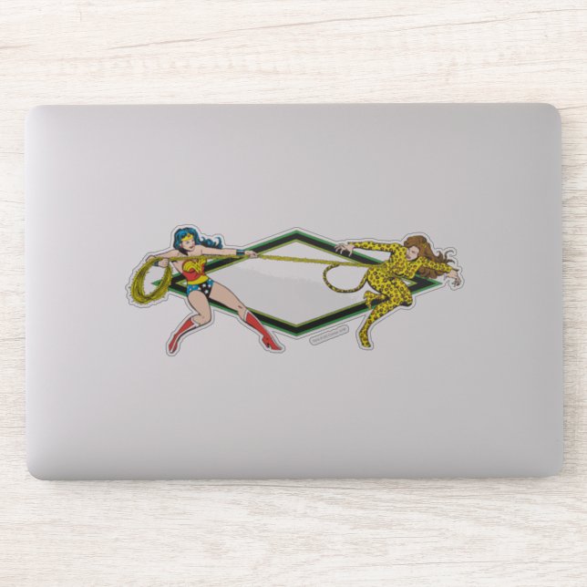 Sticker Wonder Woman vs The Cheetah (Ordinateur)