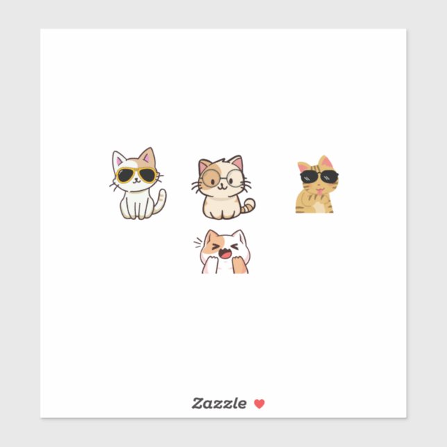 Sticker Wonderful cats  (Feuille)