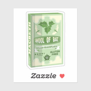 STICKER WOOL OF BAT MACBETH WITCHES