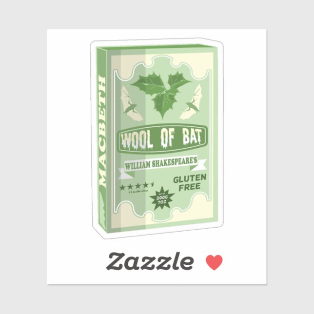 STICKER WOOL OF BAT MACBETH WITCHES (Feuille)