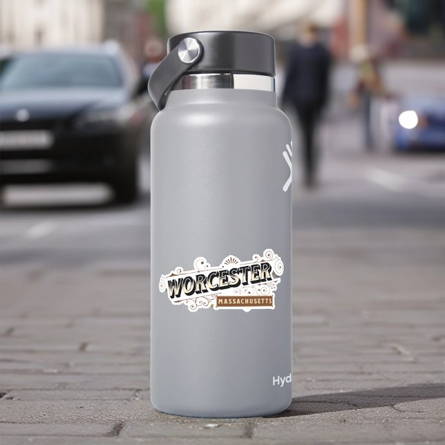 Sticker Worcester, Massachusetts (Créateur téléchargé)