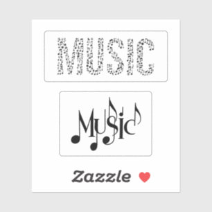 Sticker Word de musique
