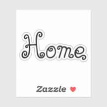 Sticker Word Home