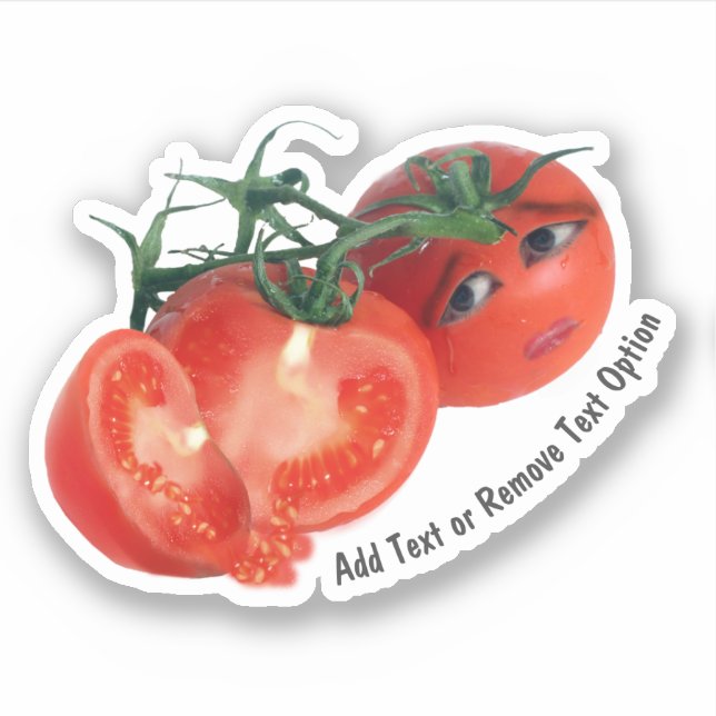Sticker Worried Cherry Tomato (Devant)