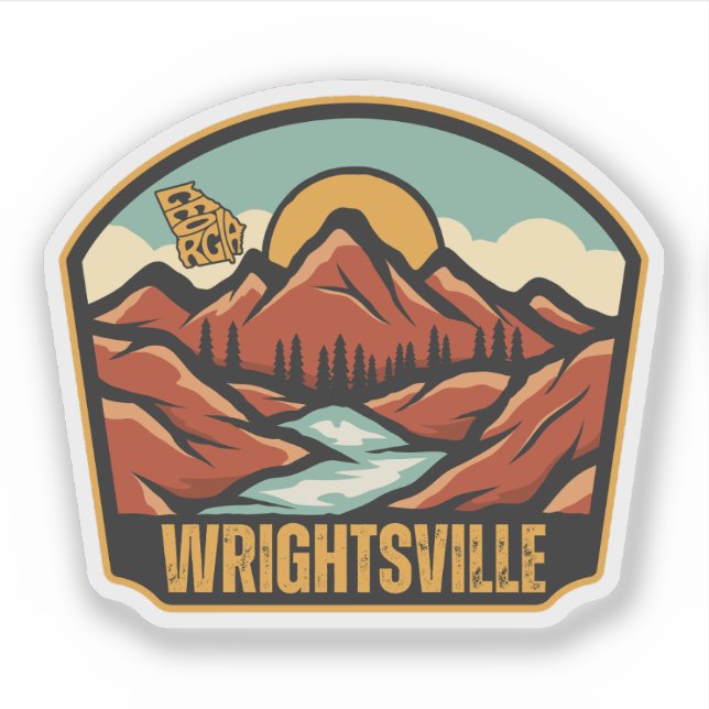 Sticker Wrightsville, Géorgie (Devant)