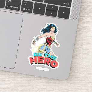 Sticker WW84   Be The Hero Wonder Woman Retro Comic Art
