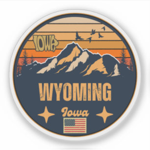 Sticker Wyoming, Iowa