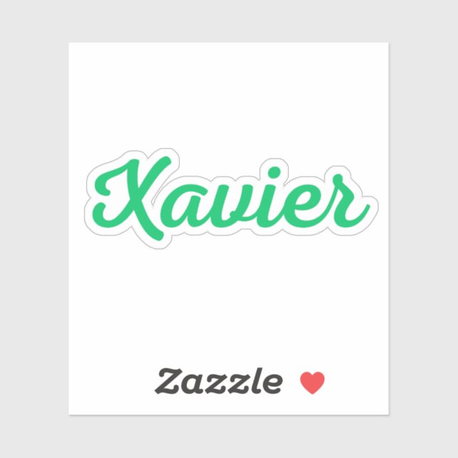 Sticker Xavier (Feuille)