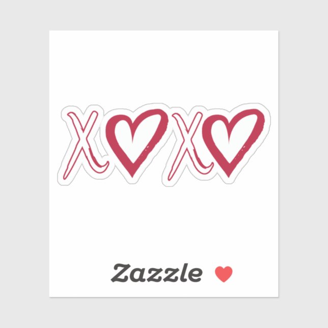 Sticker Xoxo, Sticker Hugs and Kisses, Cadeau pour (Feuille)