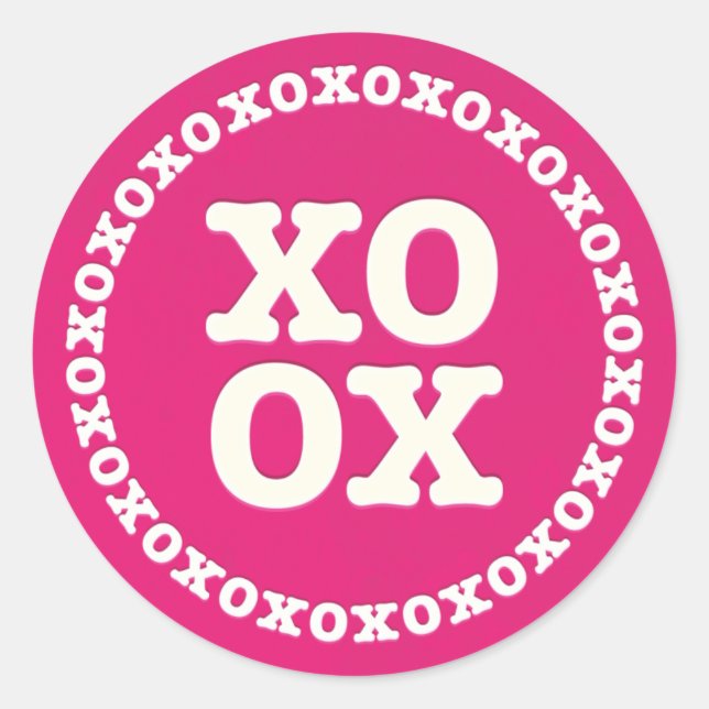 Sticker XOXO Valentine's Day | Rose (Devant)