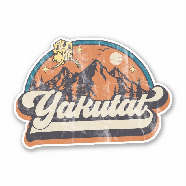 Sticker Yakutat, Alaska (Devant)