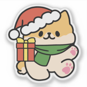 Sticker Yappy Howlidays - Jote Christmas Dog Cartoon