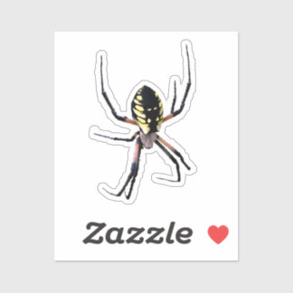Sticker Yellow Garden Spider