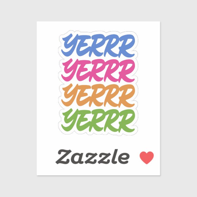 STICKER YERRR (Feuille)