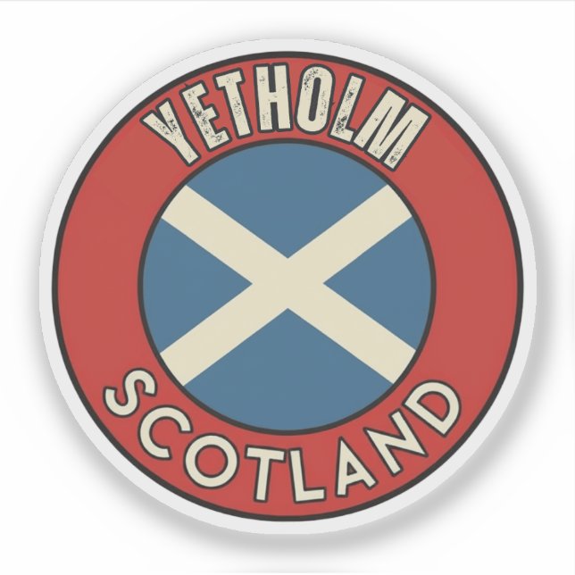 Sticker Yetholm, Écosse (Devant)
