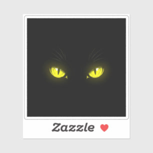 Sticker Yeux de chat brillants dans l'obscurité - Hallowee