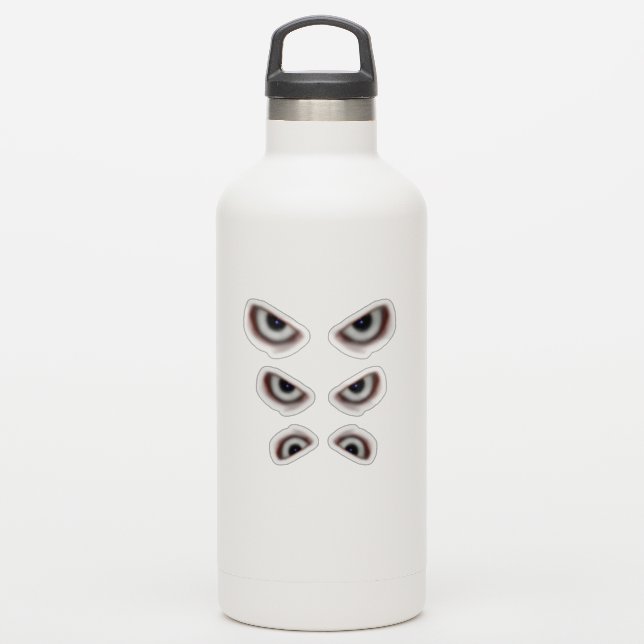 Sticker Yeux mal / Yeux Déplaisants Halloween (Gourde)