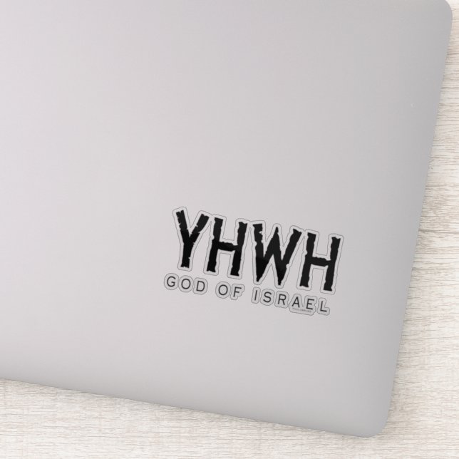 Sticker YHWH (Éternel) Dieu d'Israël (Détail)