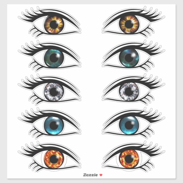 Sticker Yiris des yeux et cils (Feuille)
