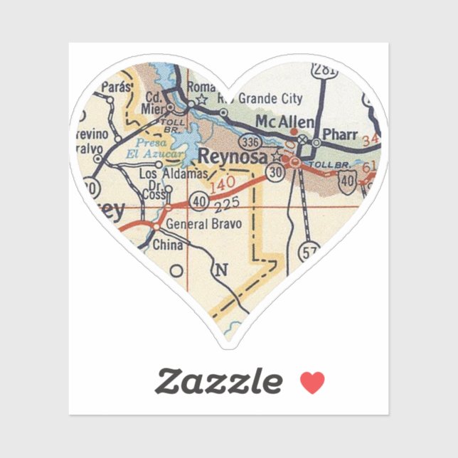 Sticker Yo Amo Reynosa MX (Feuille)