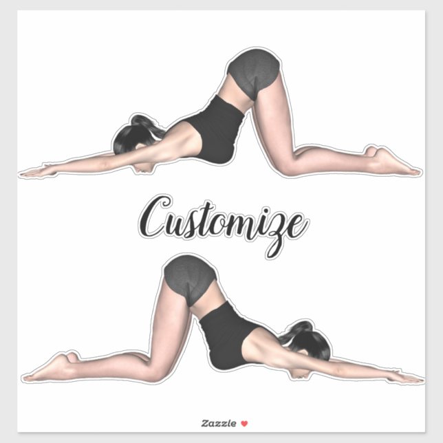 Sticker Yoga Poses Thunder_Cove (Feuille)