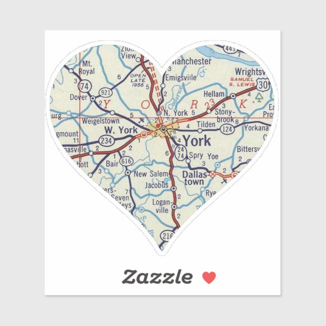 Sticker York PA (Feuille)