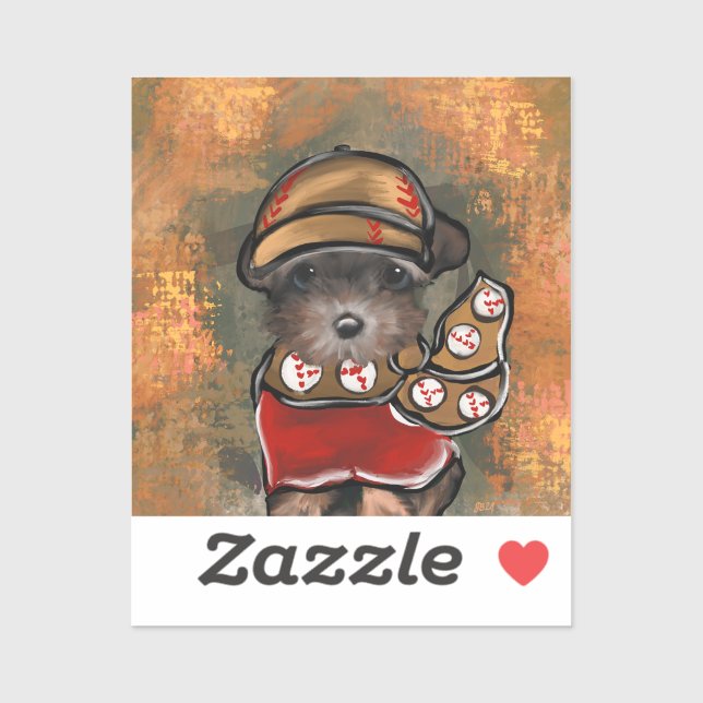 Sticker Yorkie Poo  (Feuille)