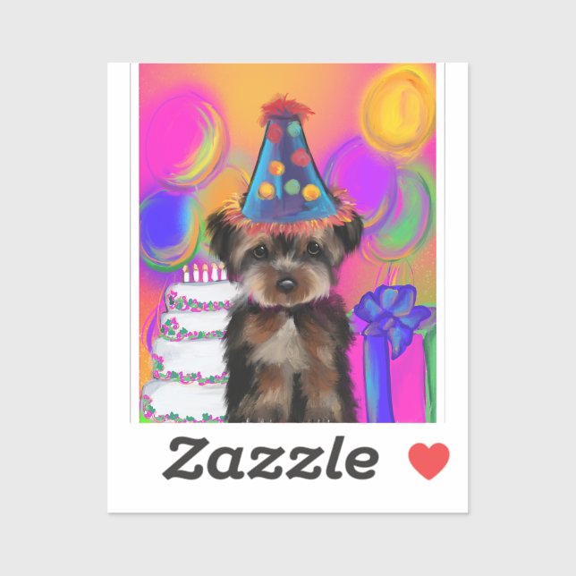 STICKER YORKIE POO (Feuille)