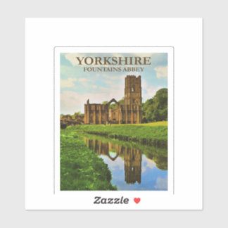 Sticker Yorkshire, Abbaye de Fountains,