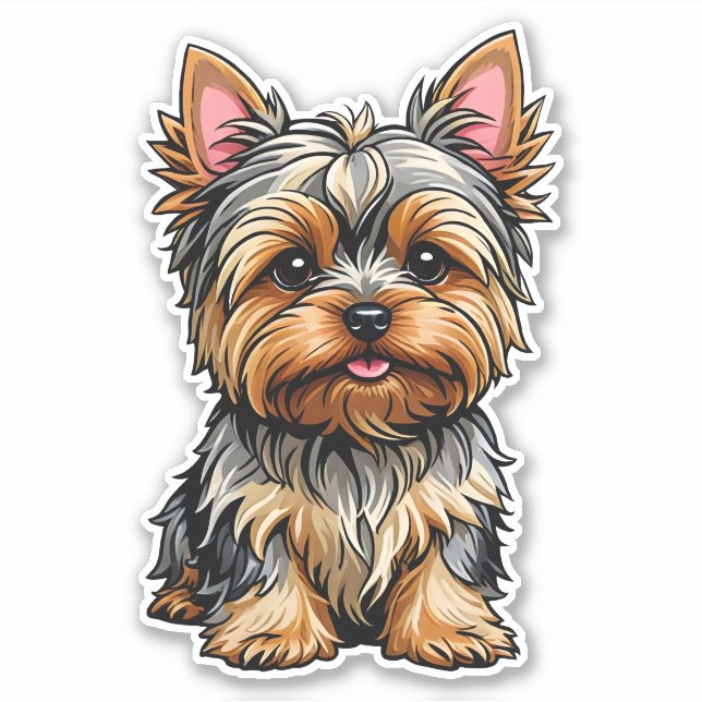 Sticker Yorkshire Terrier (Devant)