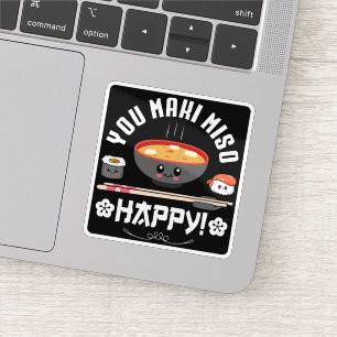 Sticker You Maki Miso Happy - nouilles japonaises Cute Kaw